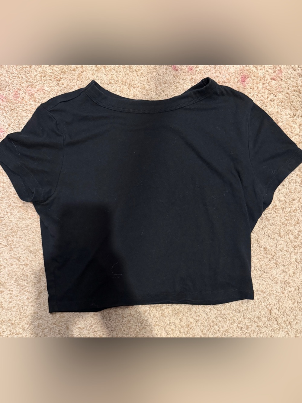 wild fable Black Cropped Tee